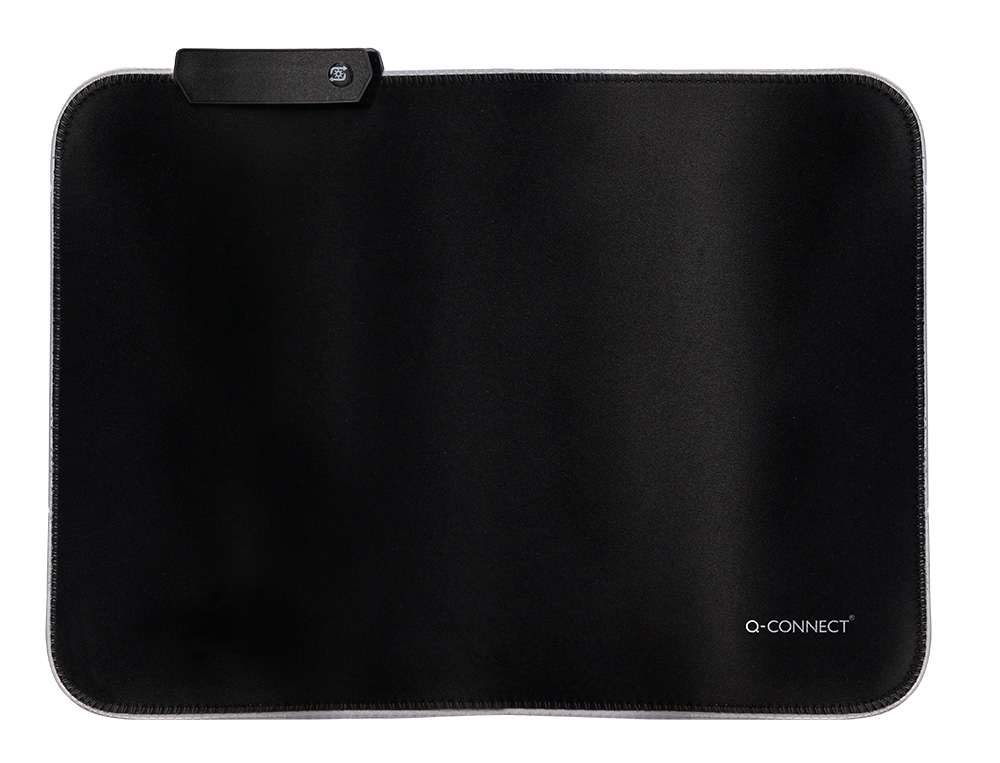 TAPIS SOURIS Q-CONNECT GAMING LUMIERE LED CONNECTION USB    350X250X3MM COLORIS NOIR
