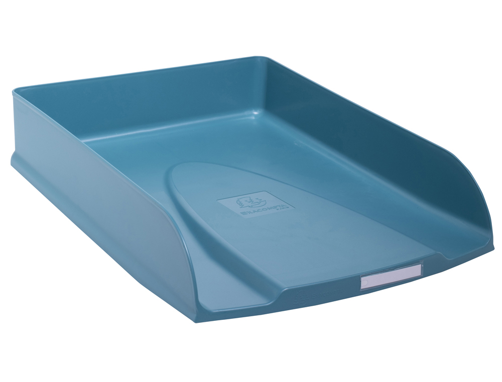 CORBEILLE COURRIER EXACOMPTA COMBO STYLI SKANDI A4+ SUPERPOSABLE VERTICALE/ESCALIER COLORIS BLEU PACIFIQUE