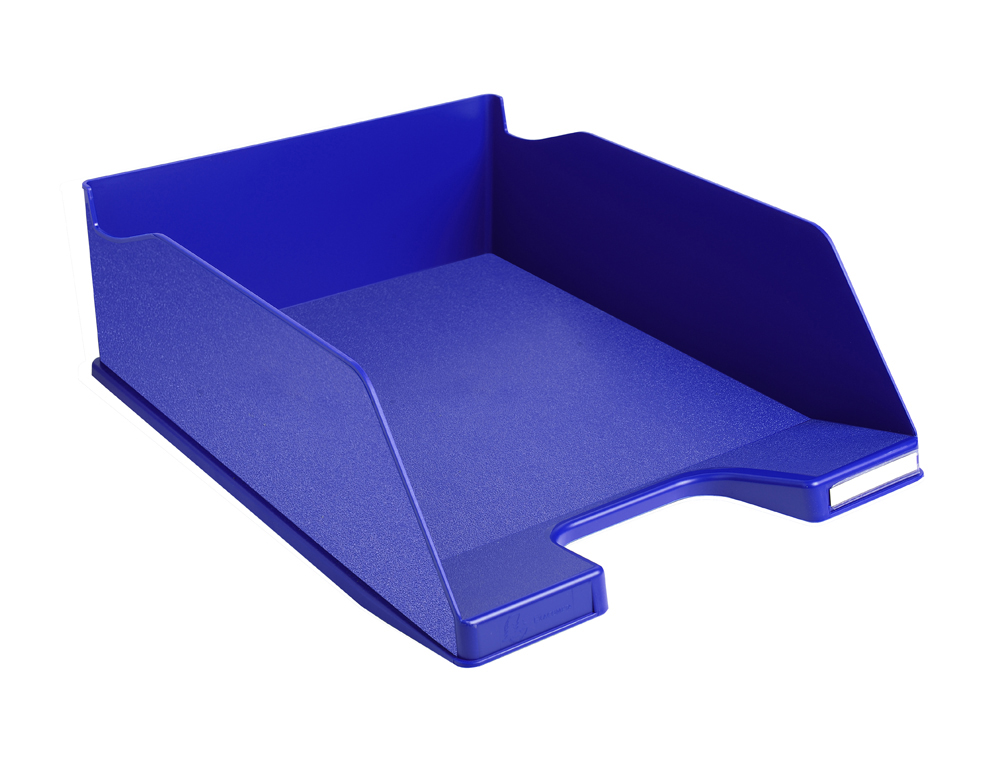 CORBEILLE COURRIER EXACOMPTA MAXI-COMBO OFFICE SUPERPOSABLE VERTICALE/ESCALIER COLORIS BLEU NUIT
