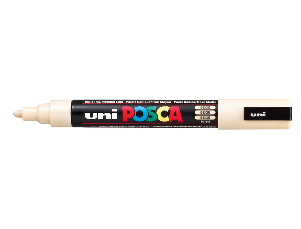 MARQUEUR POSCA POINTE CONIQUE MOYENNE COLORIS BEIGE