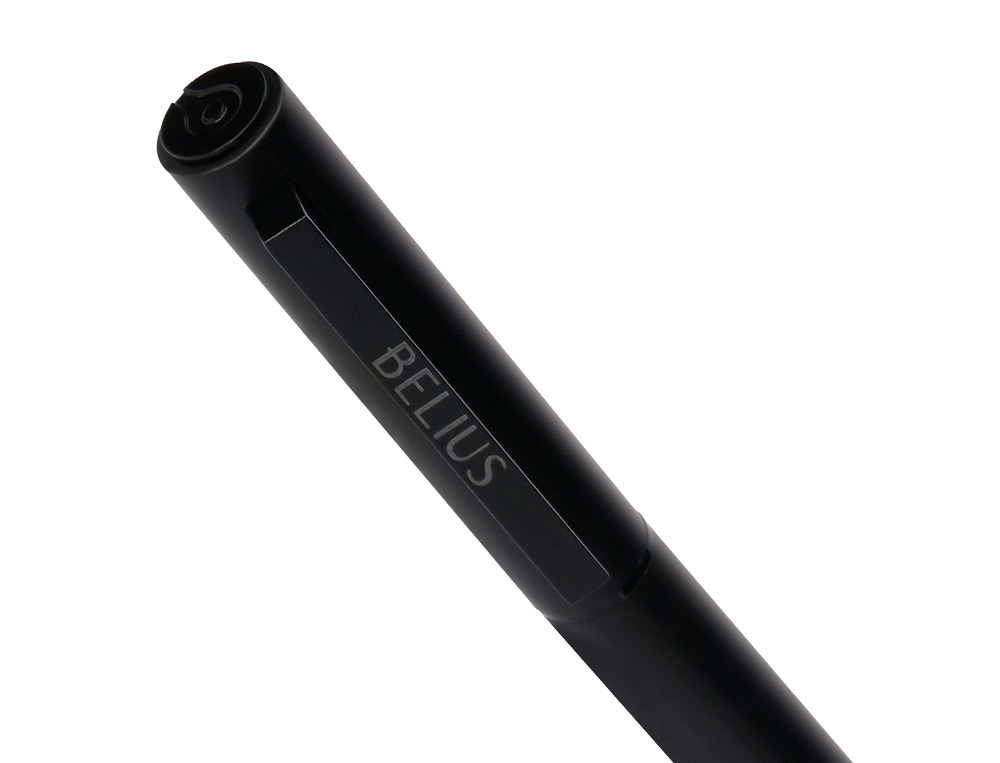 ROLLER BELIUS UNSTOPPABLE MONOCHROME ALUMINIUM ENCRE NOIRE COLORIS NOIR DANS COFFRET CADEAU