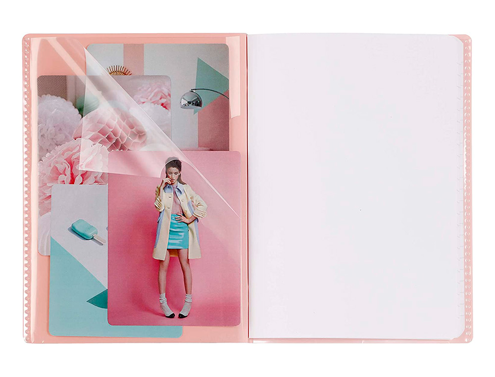 CAHIER PIQUE CLAIREFONTAINE KOVERBOOK BLUSH POLYPROPYLENE OPAQUE FORMAT A2 DIM. 11X17CM 96 PAGE