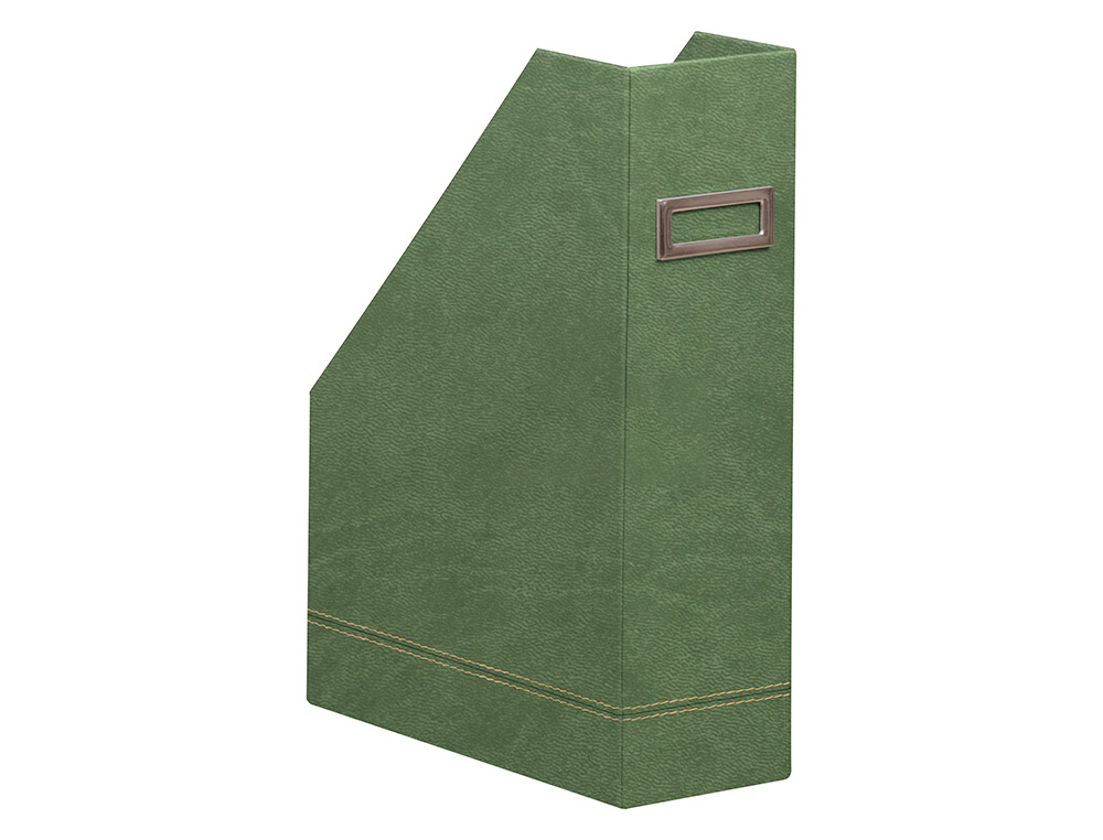 PORTE-REVUES RHODIARAMA SIMIL CUIR SAUGE VELOUT 10X25X31 CM