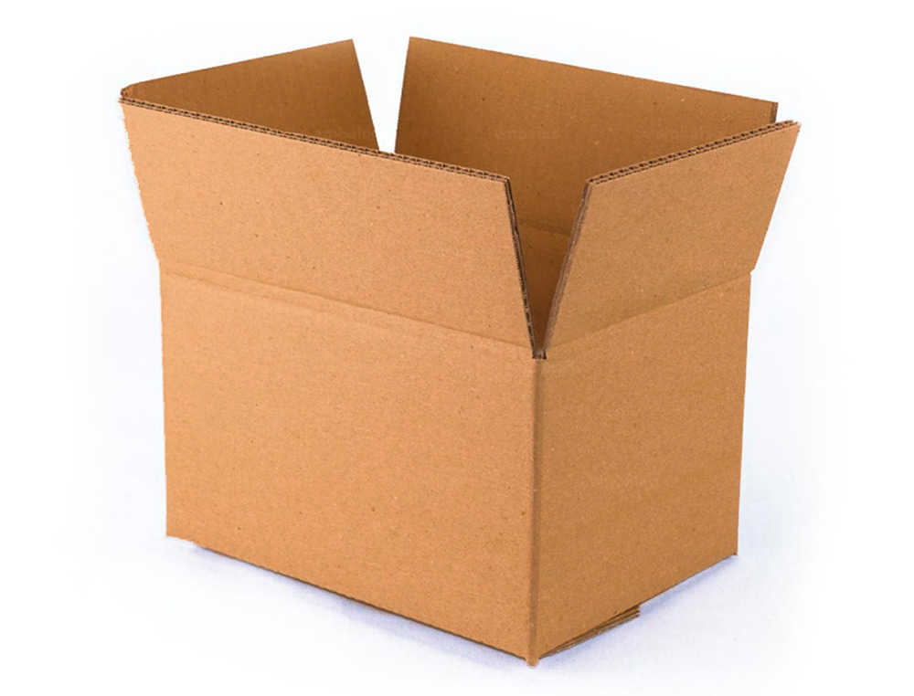 CAISSE AMERICAINE Q-CONNECT ULTRA-RESISTANTE CARTON RECYCLE DOUBLE CANNELURE 7MM 420X200X300MM COLORIS KRAFT