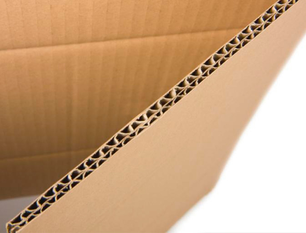 CAISSE AMERICAINE Q-CONNECT ULTRA-RESISTANTE CARTON RECYCLE DOUBLE CANNELURE 7MM 420X200X300MM COLORIS KRAFT