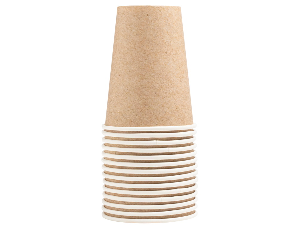 GOBELET EXACOMPTA CARTON 20CL COLORIS KRAFT PAQUET 15 UNITES