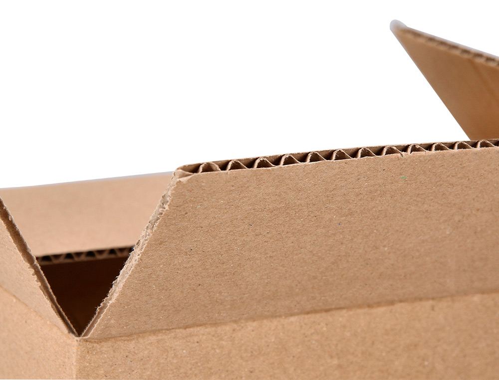 CAISSE AMERICAINE Q-CONNECT ULTRA-RESISTANTE CARTON RECYCLE DOUBLE CANNELURE 7MM 500X340X310MM COLORIS KRAFT
