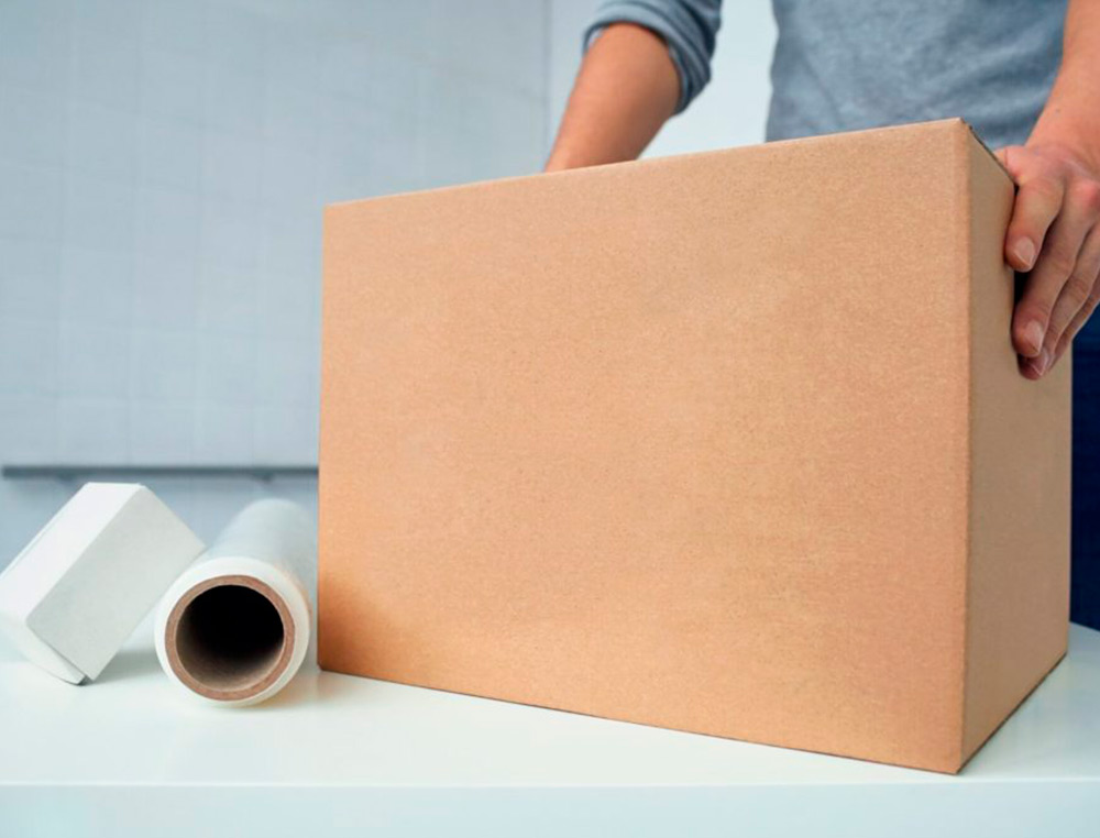 CAISSE AMERICAINE Q-CONNECT CARTON RECYCLE CANNELURE 5MM 600X400X290MM