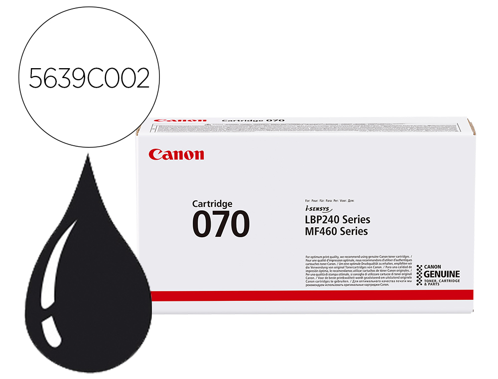 TONER CANON 070 ORIGINAL 3000P NOIR
