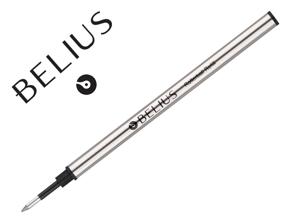 RECHARGE ROLLER BELIUS POINTE 0,7MM ENCRE COLORIS NOIRE     BOITE 3 UNITES