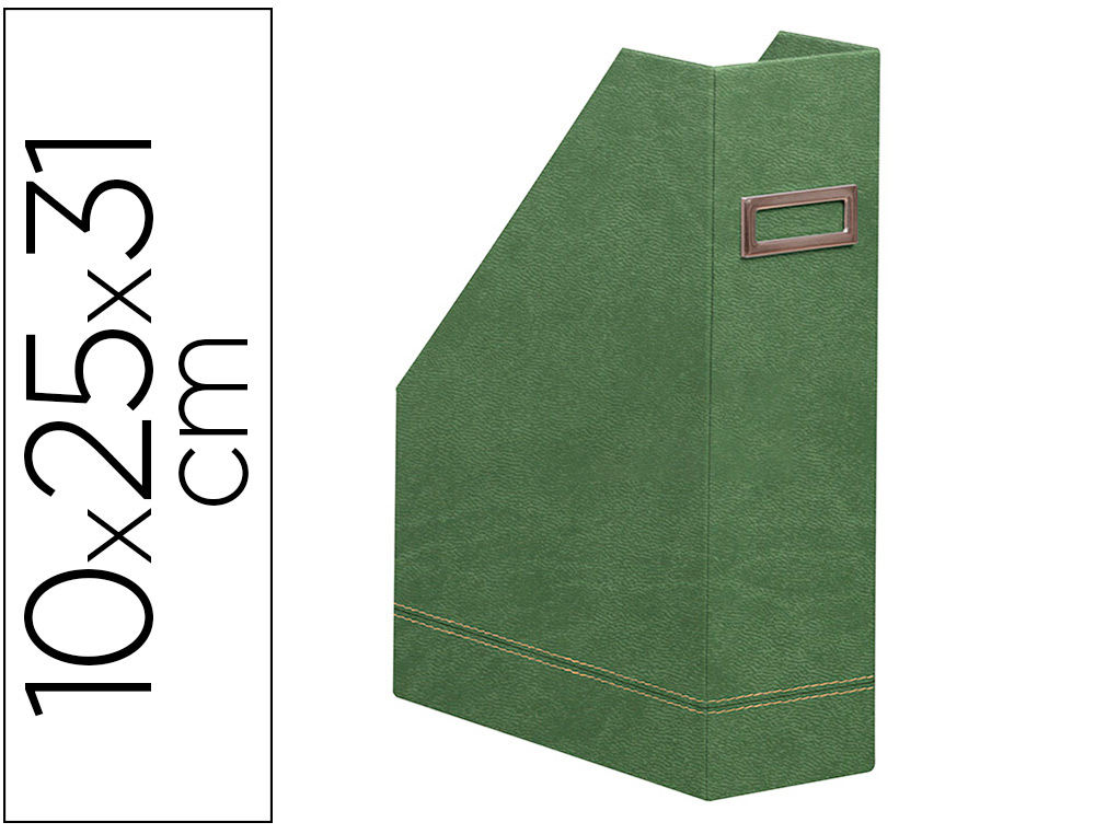 PORTE-REVUES RHODIARAMA SIMIL CUIR SAUGE VELOUT  10X25X31   CM