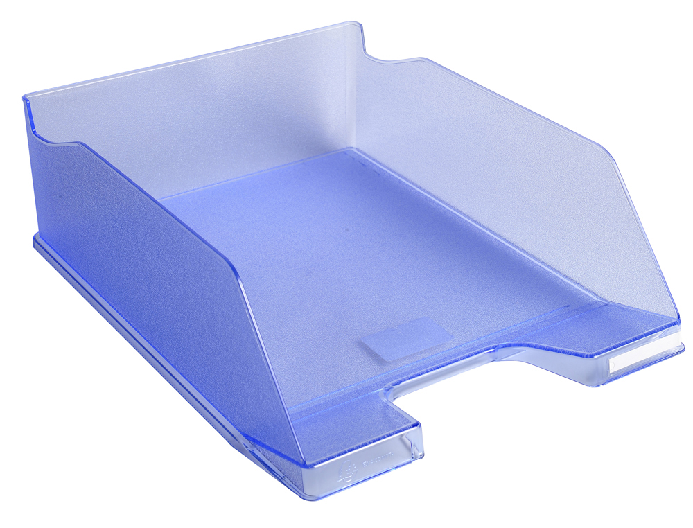 CORBEILLE COURRIER EXACOMPTA MAXI-COMBO OFFICE SUPERPOSABLE VERTICALE/ESCALIER COLORIS BLEU GLACE