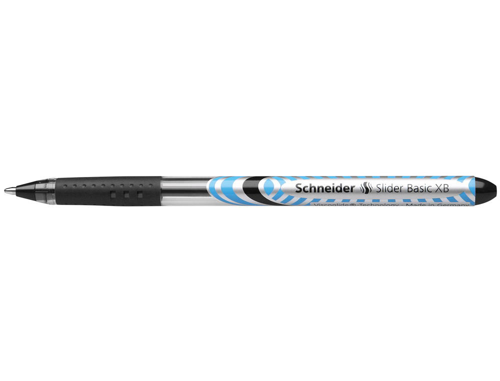STYLO-BILLE SCHNEIDER SLIDER BASIC XB POINTE LARGE 1.4 MM  COLORIS NOIR