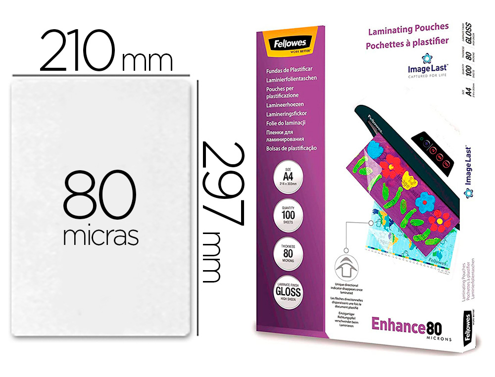 Fellowes Boîte de 100 pochettes de plastification A4 125 microns - prix pas  cher chez iOBURO- prix pas cher chez iOBURO