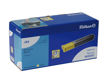 TONER LASER PELIKAN COMPATIBLE IMPRIMANTES EPSON 0187 COULEUR JAUNE
