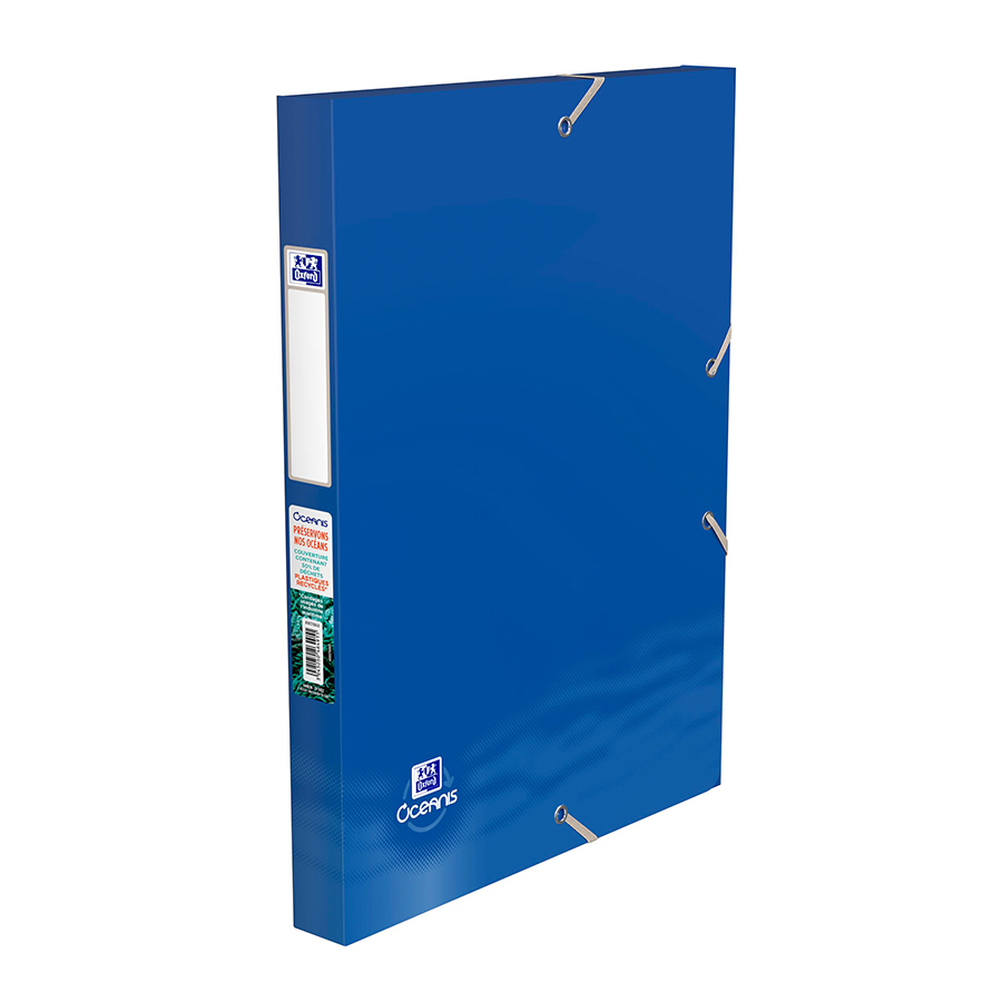 BOITE CLASSEMENT OXFORD OCEANIS 24X32MM DOS 25MM      COUVERTURE POLYPROPYLENE      RECYCLE OPAQUE ASSORTI