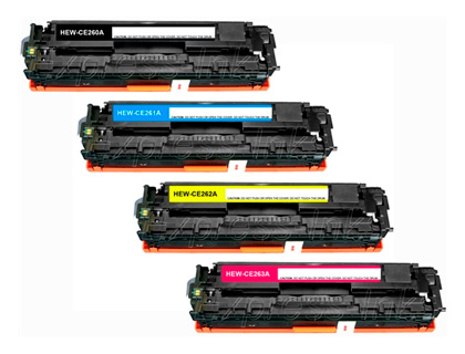 TONER CLOVER COMPATIBLE HP COLOR LASERJET CP4025 COULEUR CYAN MAGENTA JAUNE NOIR MULTIPACK 4 UNITS