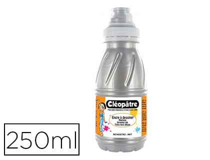 ENCRE  DESSINER CLOPTRE COLORIS ARGENT FLACON 250ML