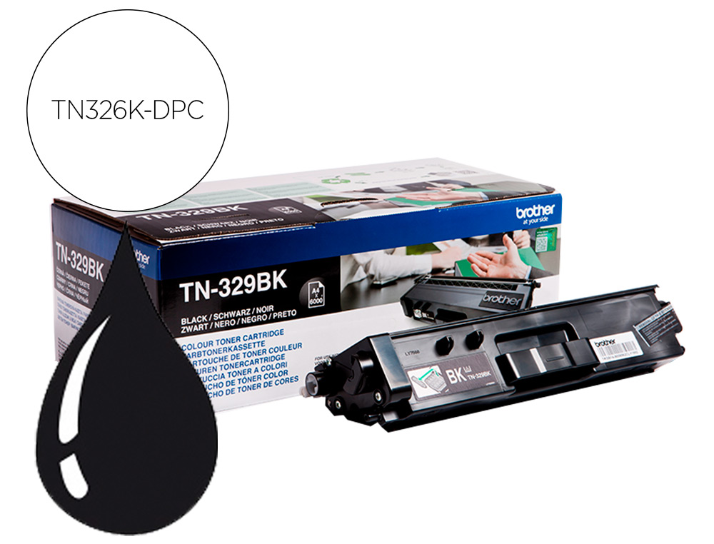 TONER DPC COMPATIBLE BROTHER TN329BK