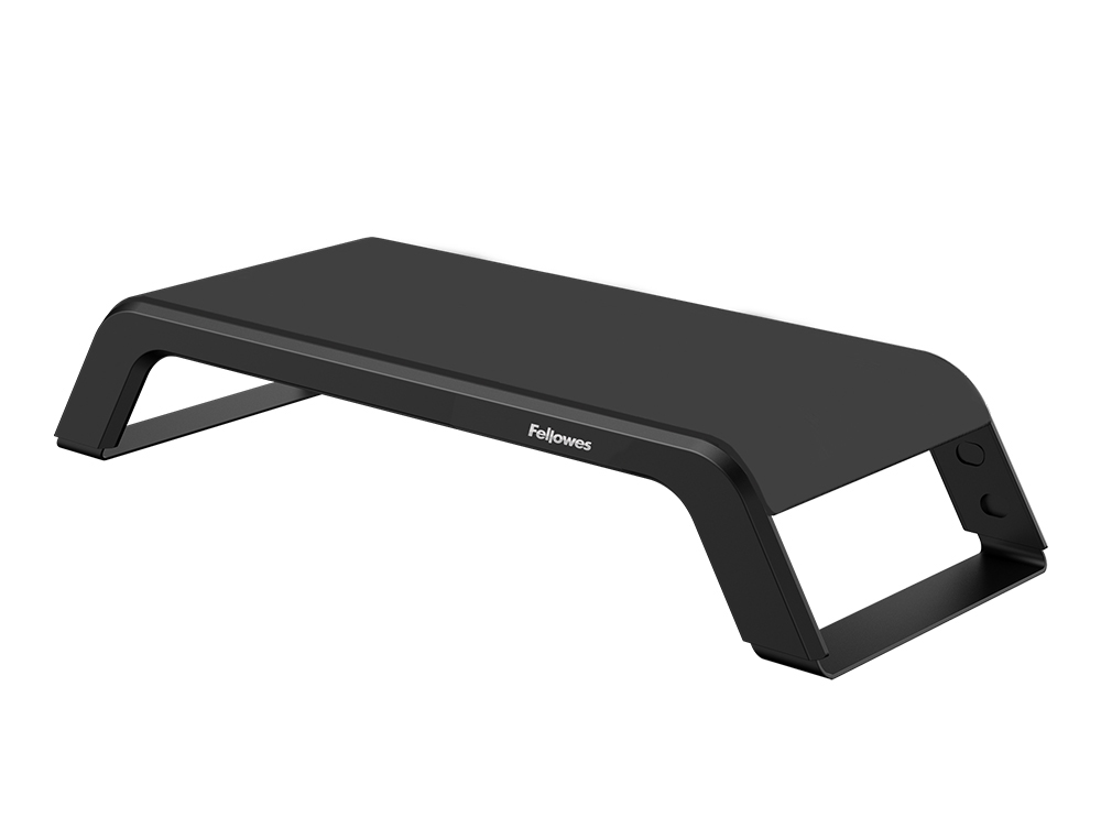 SUPPORT FELLOWES MONITEUR HANA LT 3 NIVEAUX REGLAGE HAUTEUR REDUIT FATIGUE OCULAIRE ET DOULEURS CERVICALES COLORIS NOIR