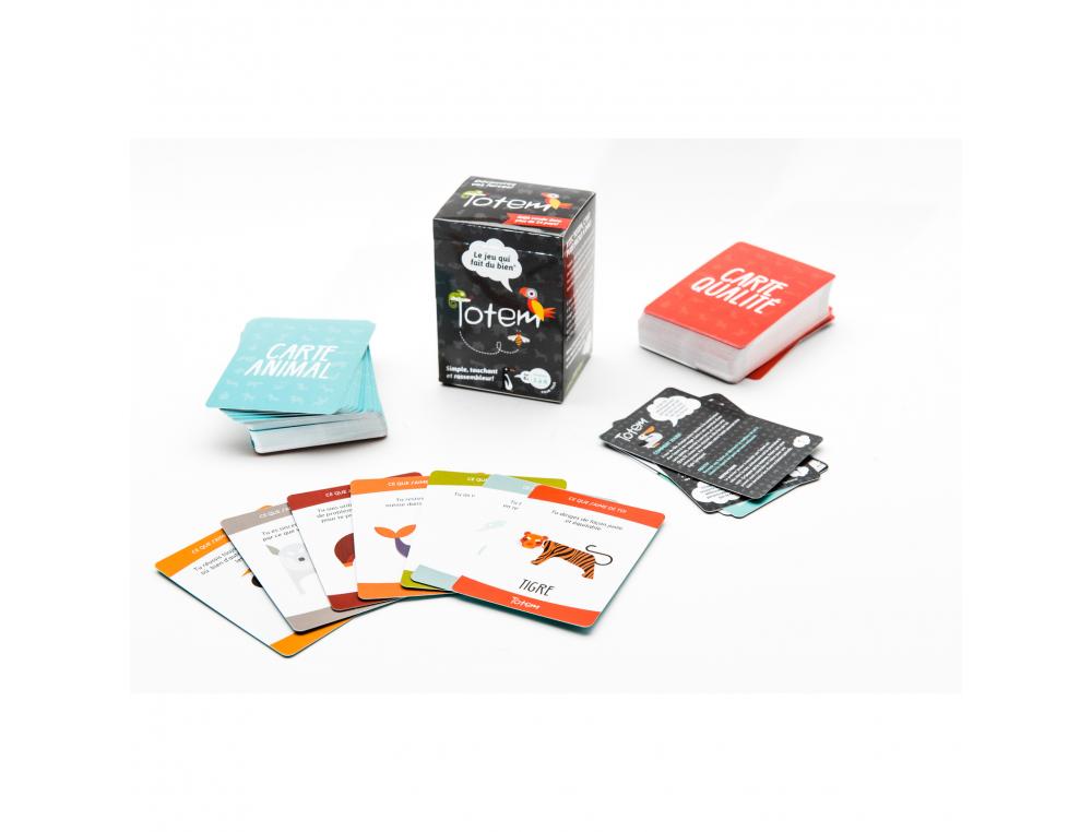 DEVELOPPEMENT SOCIO AFFECTIF TOTEM TOTEM INC ESTIME DE SOI 80 CARTES ANIMAL 80 CARTES    QUALITE