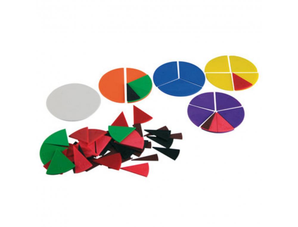 FRACTIONS WISSNER CERCLES FRACTIONS PIECES RONDES       PLASTIQUE 71 PIECES