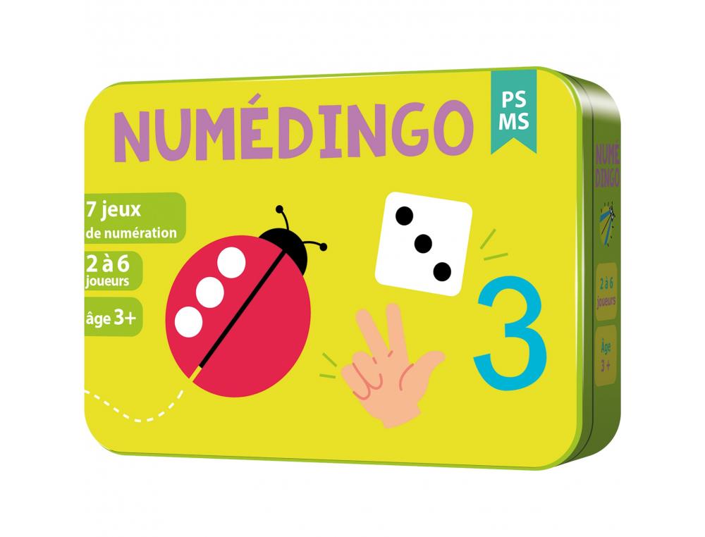 JOUER AVEC LES CHIFFRES COCKTAIL GAMES NUMEDINGO 7    PETITS JEUX NOMBRE DE 1 A 6   EN 2 NIVEAUX 12 FACONS