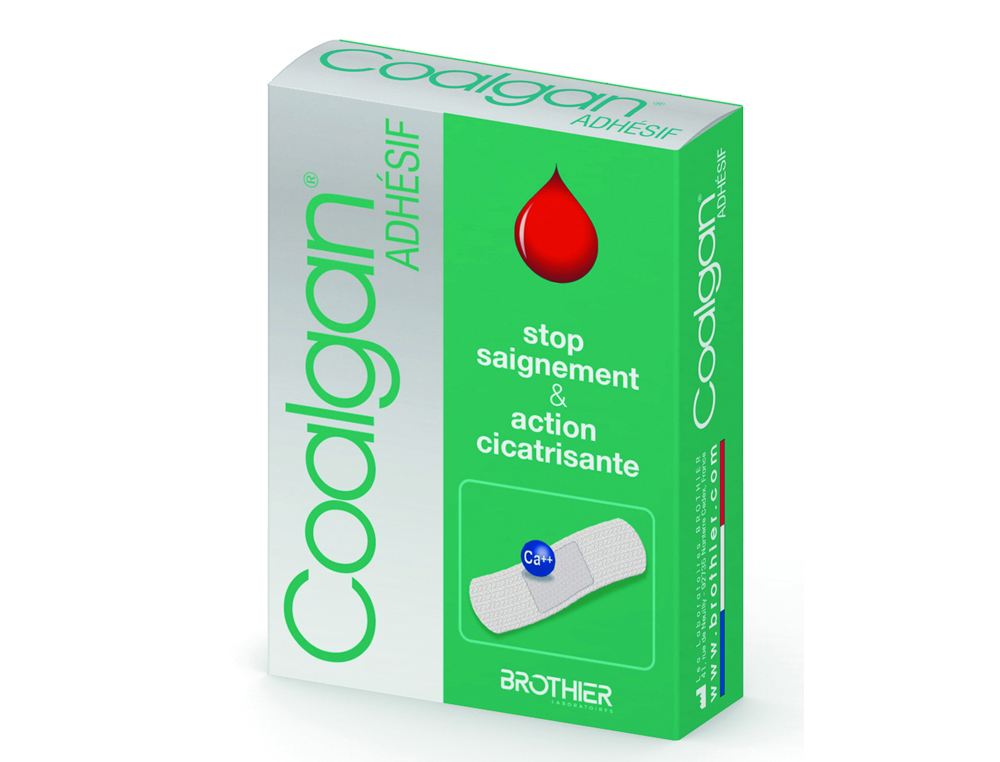 PANSEMENTS HEMOSTATIQUES STERILES COALGAN 2 TAILLES    DIFFERENTES 12 UNITES