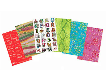 PAPIER DCOPATCH SCOLAIRE ENFANTS 6 MOTIFS COLORIS ASSORTIS POCHETTE 30F