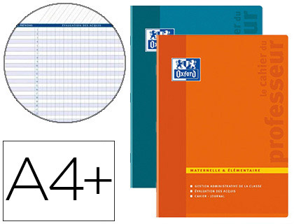 CAHIER ENSEIGNANTS OXFORD MATERNELLE VALUATION DES ACQUIS 3 SECTIONS A4+ 24X32CM 100 PAGES