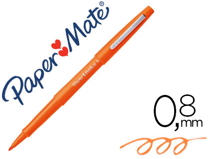 STYLO-FEUTRE PAPER MATE FLAIR ORIGINAL POINTE MOYENNE 1MM LONGUE DURE DE VIE COLORIS ORANGE