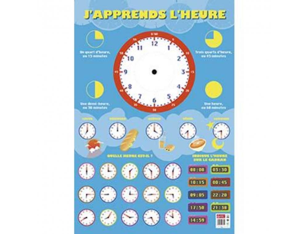 POSTER BOUCHUT GRANDRMY HEURE 52X76CM 150G PLLICUL EFFAABLE  SEC
