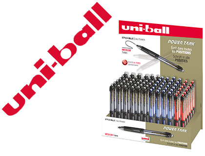 PRSENTOIR DE 72 STYLOS-BILLES UNIBALL POWERTANK RT