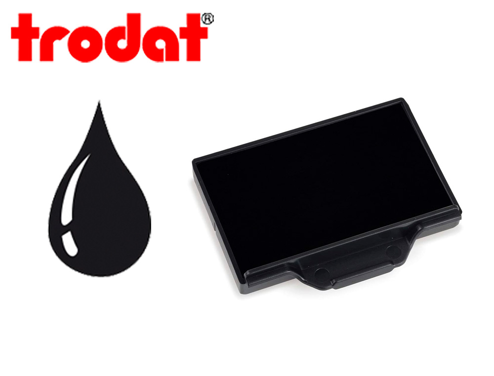 CASSETTE ENCRAGE TRODAT 6/58A POUR TAMPON METAL LINE 5274/5474/5208/5480/55418/55512      COLORIS NOIR
