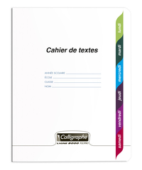 Cahier de texte sans spirale